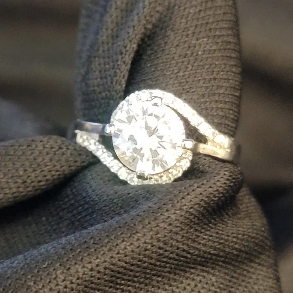 2ct Fashion Clear Stone Rings - Picture 4 of 8